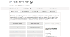 Desktop Screenshot of irs-ein-number.com